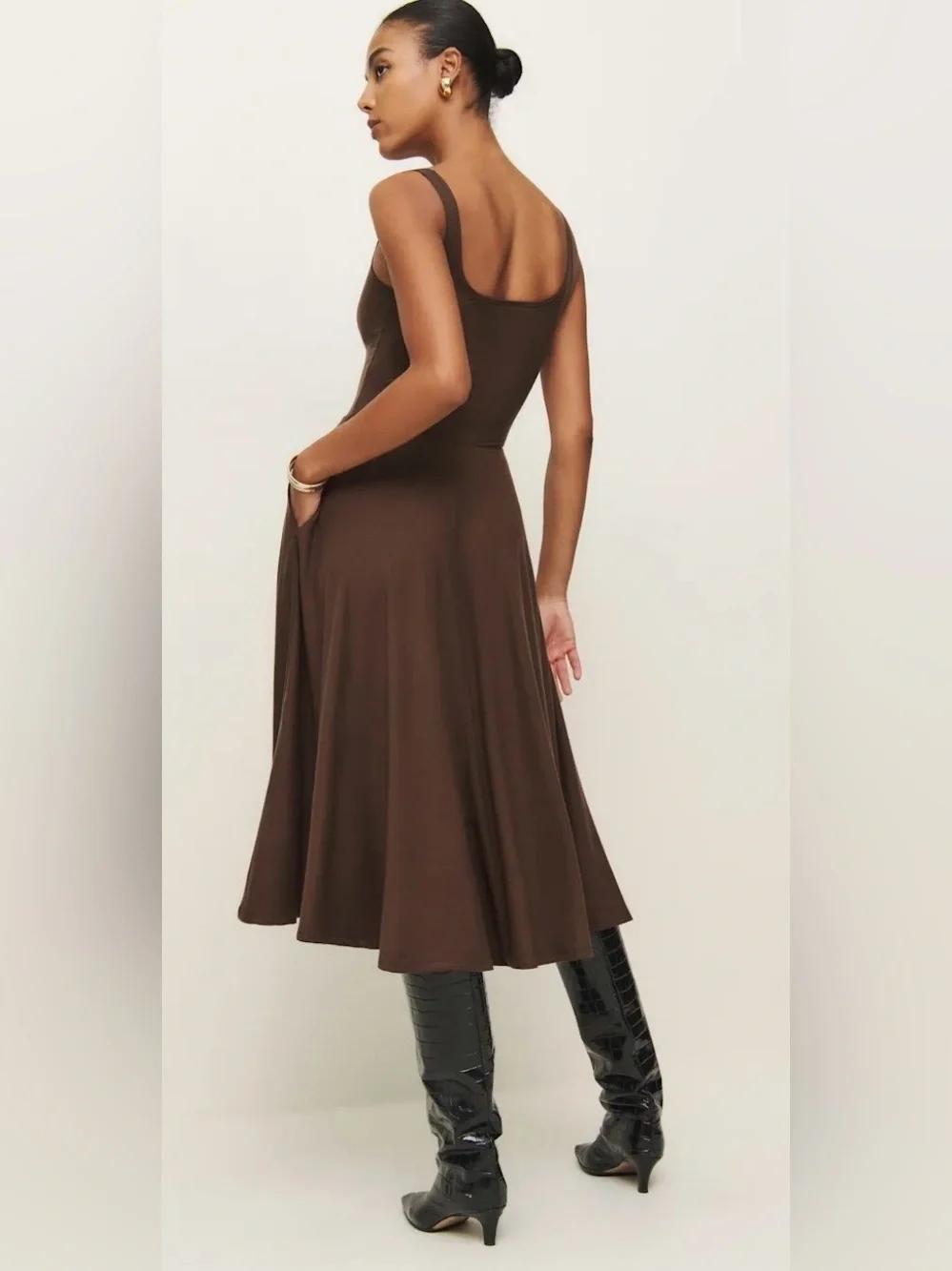 Reformation Rou Jersey Midi Dress Size XS NWT